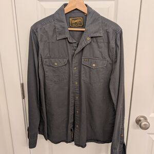 Gray Button-Up Shirt by Howler Brothers